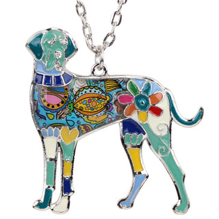 Enamel Great Dane Dog Necklaces