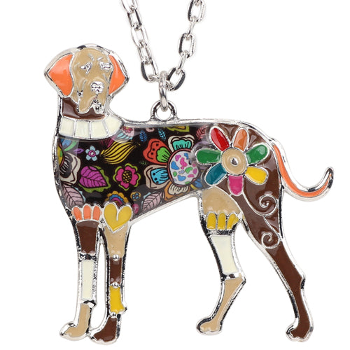 Enamel Great Dane Dog Necklaces