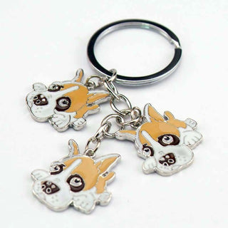 French Bulldog Corgi Dog Keychains