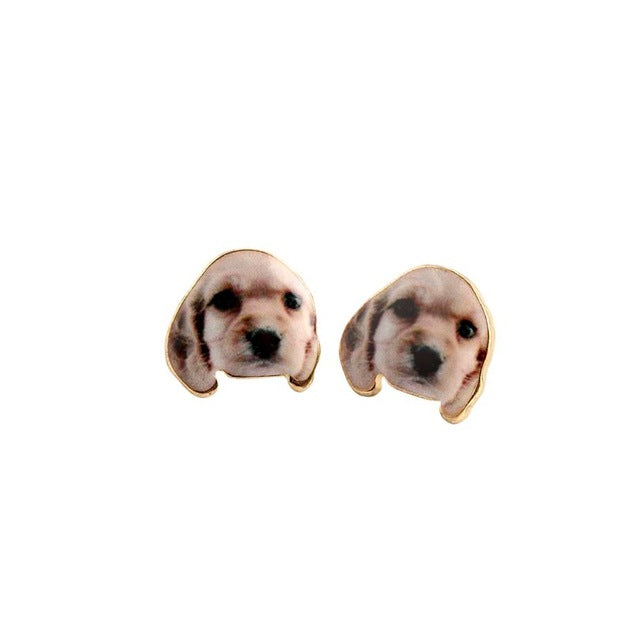 Cute 3D Lovely Dog Earrings