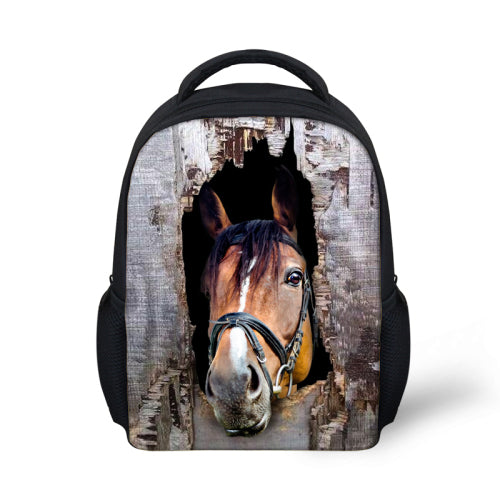 Stylish Small Horse Head Printing Backpacks