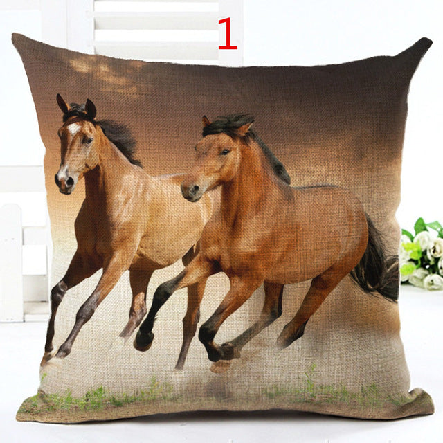 Horse Print Pillow Covers