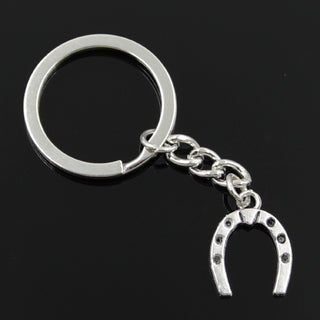 Vintage Lucky Horseshoe Antique Silver Keychains