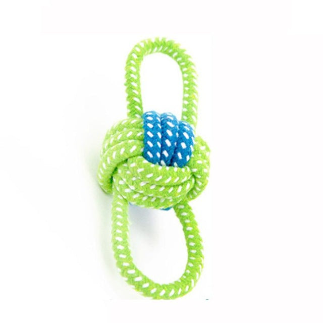 Dog Toy Puppies Chew Tooth Cleaning Cotton Rope with Handle Knot Bite Resistant Ball Teeth Molars Pet Toys For Large Small Dogs