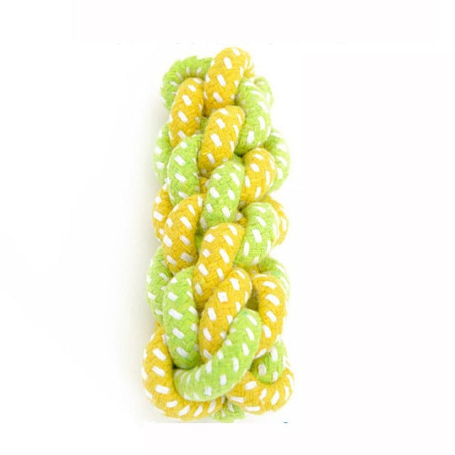 Dog Toy Puppies Chew Tooth Cleaning Cotton Rope with Handle Knot Bite Resistant Ball Teeth Molars Pet Toys For Large Small Dogs