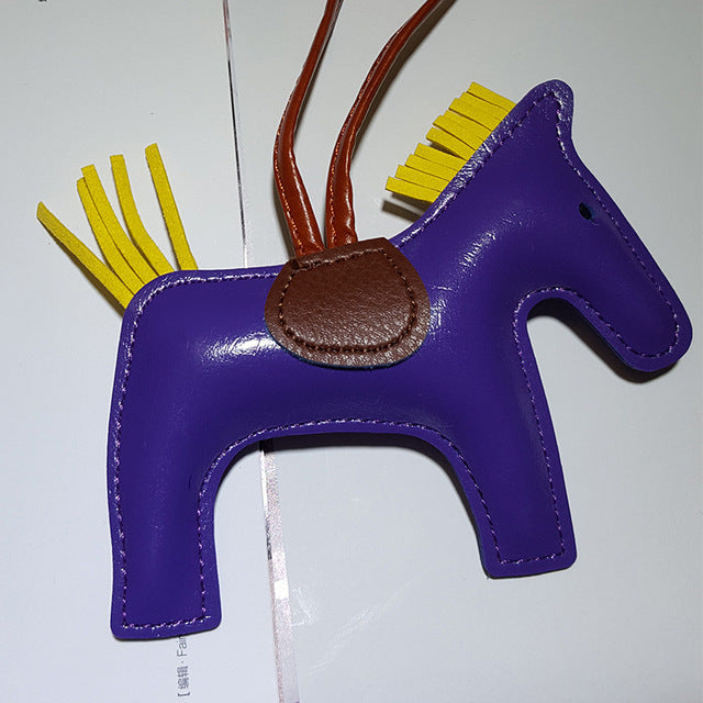 Leather Horse Keychains