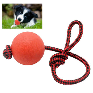 Red Rubber Dog Ball Interactive Toys