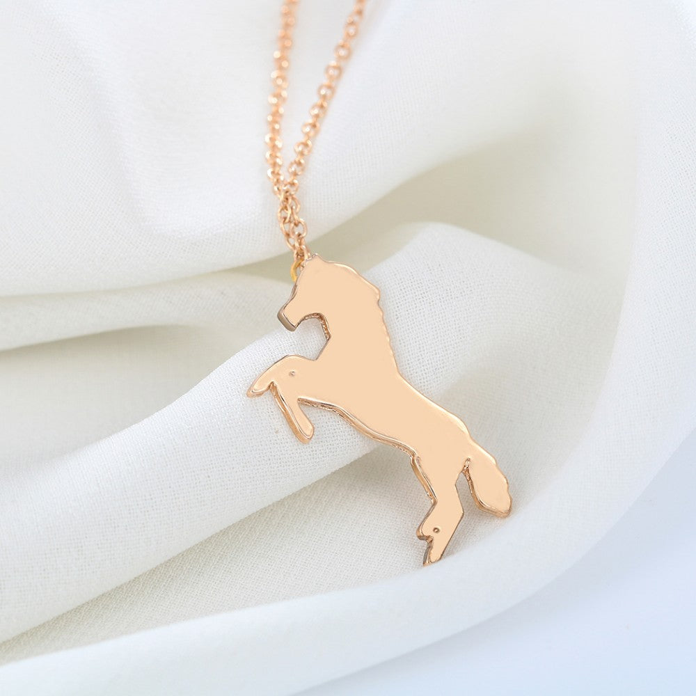 Unique Lucky Cute Running Horse Necklaces