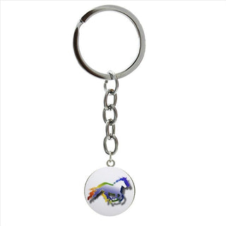 Riding Horse Race Sport Cool Horseback Riding Keychains