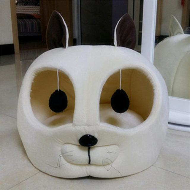 Head Shaped Soft Warm Winter Dog House Beds And Mats