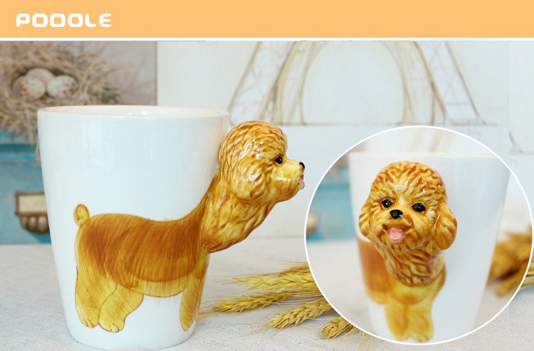 Ceramic 3D Dog Mugs
