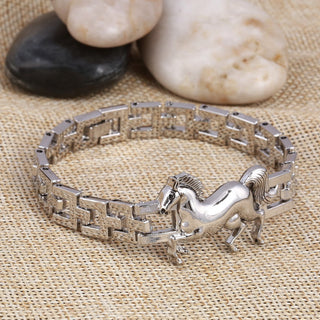 Fashion Punk Horse Stainless Steel Charm Bracelets